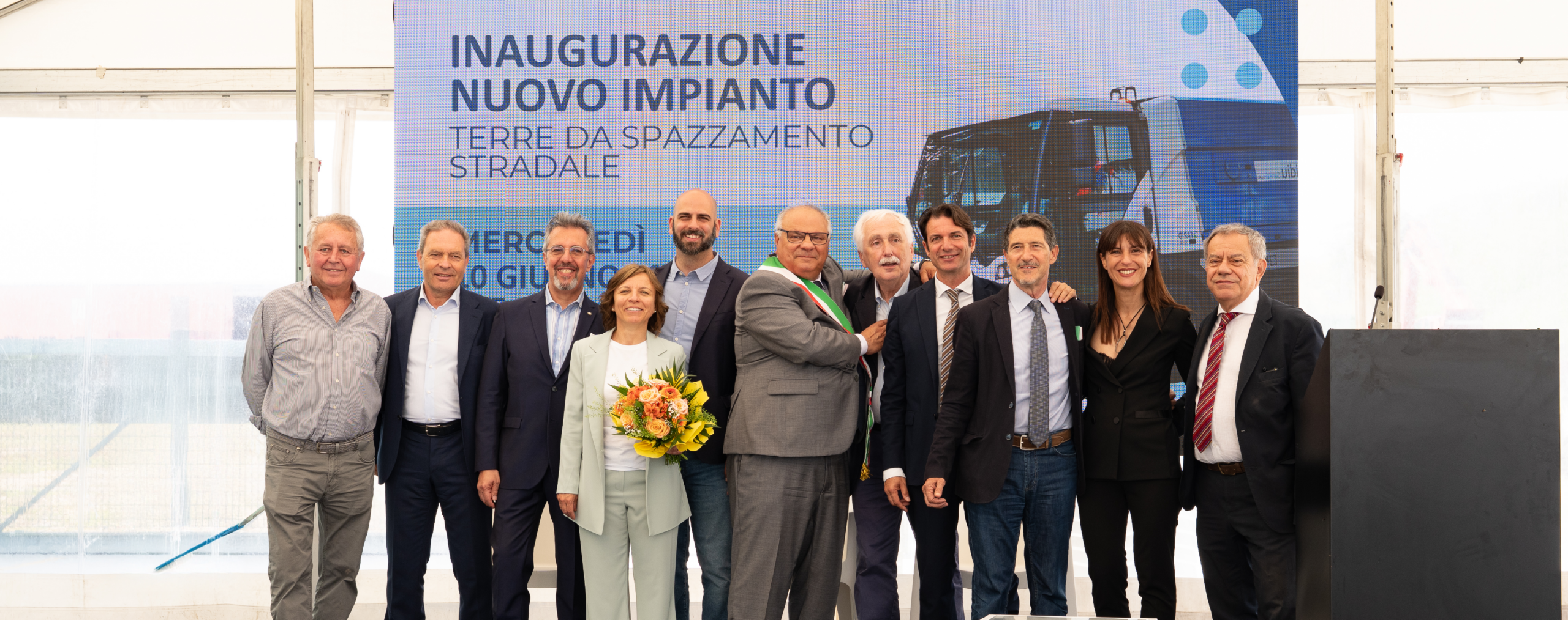 Inaugurato a Druento il nuovo impianto per il trattamento dei rifiuti da spazzamento stradale: la tecnologia di Gruppo Esposito al servizio dell’economia circolare piemontese - news scaled